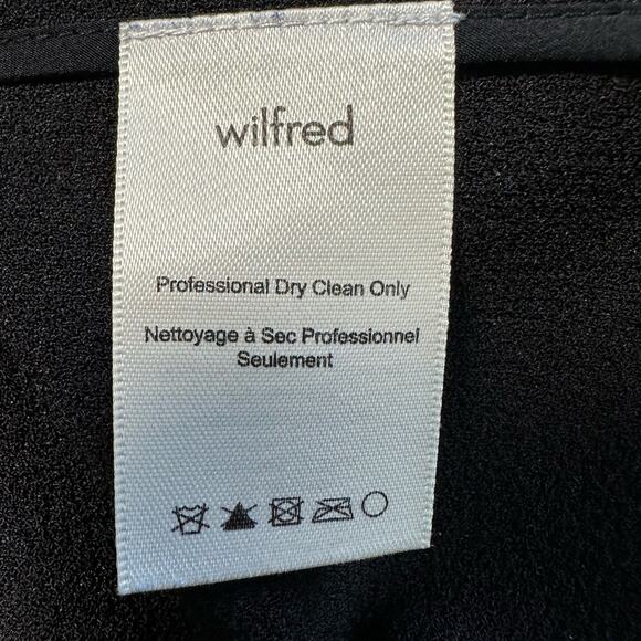 Aritzia Wilfred Chevalier Jacket Black 2 Open Front - Picture 10 of 13